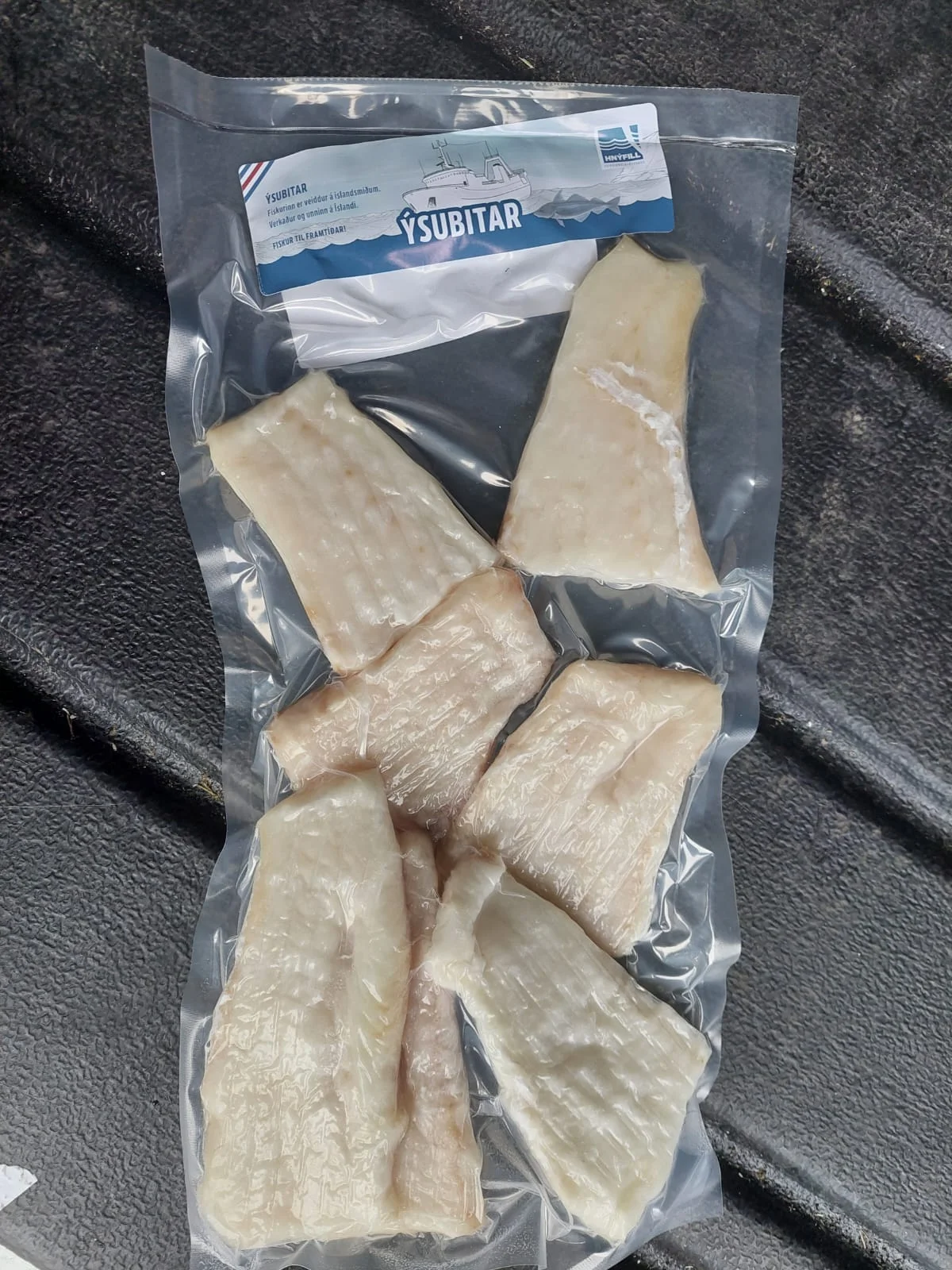 Individually frozen haddock portions